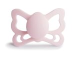 FRIGG Butterfly Anatomical Silicone Pacifier 1 pc. (6-18M) Size 2- White Lilac