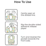 ⁦Moon Disposable Baby Bibs Pack of 24⁩ - الصورة ⁦5⁩