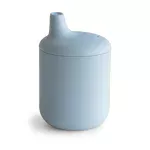 mushie Silicone Sippy Cup- Powder blue