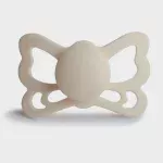 FRIGG Butterfly Anatomical Silicone Pacifier 1 pc. (6-18M) Size 2- Cream