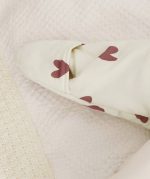 Printed Sleeping Jumpsuit with Long Sleeves Hood- Heart - Image 5