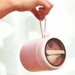 ⁦Stainless Steel Portable Breakfast Cup, Food- Grade 530ml - Beige Plain⁩ - الصورة ⁦6⁩