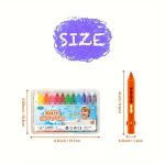 ⁦Washable Bath Crayons Set - Colorful Bathtub Markers, 12pcs.⁩ - الصورة ⁦4⁩
