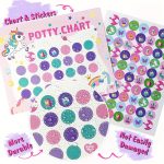 Potty Training Charts + 4 Reusable Sticker Sheets, Mixed Colors- 10pcs. - Image 3