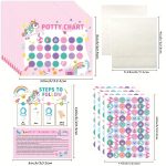 Potty Training Charts + 4 Reusable Sticker Sheets, Mixed Colors- 10pcs. - Image 2