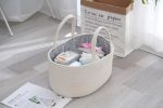 Cotton Rope Woven Storage Basket - Image 4