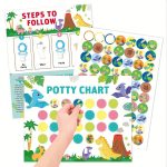 ⁦Potty Training Charts + 4 Reusable Sticker Sheets, Mixed Colors- 10pcs.⁩ - الصورة ⁦5⁩