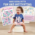 ⁦Potty Training Charts + 4 Reusable Sticker Sheets, Mixed Colors- 10pcs.⁩ - الصورة ⁦4⁩