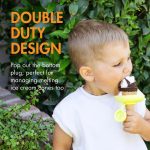 Silicone Ice Cream Cone & Popsicle Holders with Drip Tray- 4pcs. - الصورة 2