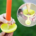 Silicone Ice Cream Cone & Popsicle Holders with Drip Tray- 4pcs. - الصورة 3