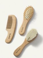 Cozy Pixies Baby Wooden Hairbrush and Comb, 3 Pieces. - الصورة 2