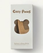 Cozy Pixies Baby Wooden Hairbrush and Comb, 3 Pieces. - الصورة 3