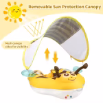  SwimBobo, Swimming Ring Floating with Canopy- Bee, 6-24 Months - Image 3