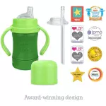 Green Sprouts Sip & Straw Cup made from plants 177ml. - Image 5
