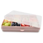 melii Snackle Box, 12 Adjustable Compartments- PINK