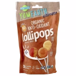 YumEarth Organic Anti-Oxidant Lollipops, Mango, Orange, Lemon, 15 Lollipops
