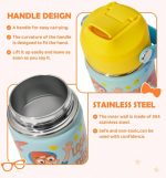 ⁦Blippi Insulated Cup With Straw And Spill-Proof Lid 360ml⁩ - الصورة ⁦4⁩