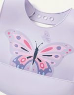 ⁦Silicone Bibs- Printed Butterfly, 2pcs.⁩ - الصورة ⁦4⁩