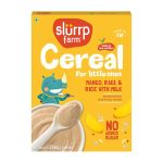 Slurrp farm Cereal for little ones - Mango, Ragi & Rice with Milk, 200g.