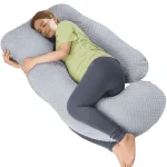 U-Shaped Ergonomic Full Body Pregnancy Pillow for Side Sleeper