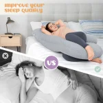 U-Shaped Ergonomic Full Body Pregnancy Pillow for Side Sleeper - Image 6