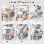 Usbettas* Multi-Functional Baby Waist Stool Carrier- Ergonomic Design, (GREY) - Image 4