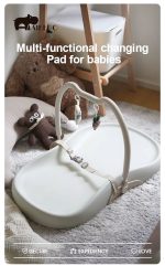 Nursery Style Baby Changing Pad (75cm x 44.5cm x 8.8cm) - Grey - Image 5