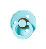 Bibs Colour Natural Rubber Latex Pacifier Size 1 – Baby 0-6M (1pc) – Mint Blue