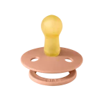 BIBS Colour Natural Rubber Latex Pacifier Size 1 - Baby 0-6M (1pc) - Peach - Image 2