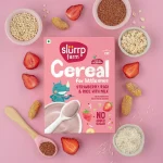 Slurrp farm Cereal for little ones - Strawberry, Ragi & Rice with Milk, 200g. - Image 10