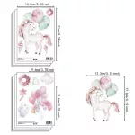 Unicorn Wall Stickers 6 sheets/pack (PA196) - Image 2