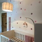 ⁦Dusky Pink Polka Dots Wall Stickers 6 sheets/pack (PA254)⁩ - الصورة ⁦2⁩