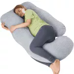 U-Shaped Ergonomic Full Body Pregnancy Pillow for Side Sleeper