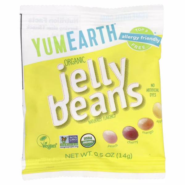 yumearth jelly bean YumEarth Organic Jelly Beans, 14g.