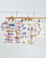KYND Tops & Shorts- Fish Crew/ Sun & Sail (2 packs)