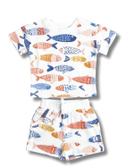 KYND Tops & Shorts- Fish Crew