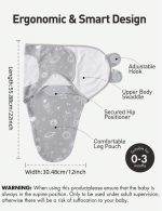 ⁦Baby Swaddle Blanket, 0-3 Months (3Packs)⁩ - الصورة ⁦10⁩
