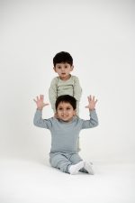 KYND Solid Pajamas- Dusty Blue - Image 12