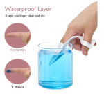 MomCozy Finger Cover Shields 2 in 1 use- Waterproof for Oral Cleaning and for ointment applying - Image 2