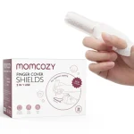 MomCozy Finger Cover Shields 2 in 1 use- Waterproof for Oral Cleaning and for ointment applying - Image 6