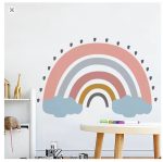 Large Rainbow Cloud Wall Sticker (JY008)
