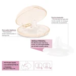 Suavinex Silicone Nipple Shields, 2pcs.- Small - الصورة 2