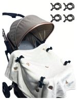 Stroller Accessories, Toys Clips and Fur Blankets, Anti-Fall Buckle Clips- (4 Pieces) - Image 2
