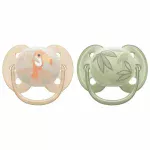Philips Avent Ultra-soft Pacifier 0-6 Months (Bird/ Leaves) - Image 2