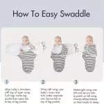 ⁦Baby Swaddle Blanket, 0-3 Months (3Packs)⁩ - الصورة ⁦2⁩