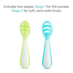 ⁦Munchkin Gentle Dip Multistage First Spoons, 2pcs.⁩ - الصورة ⁦5⁩