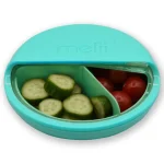 melii Spin Snack Container, 3 compartments- Green - الصورة 3