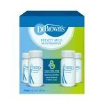 Dr. Brown's Breast Milk Collection Bottles, 4 Pack (120ml)