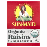⁦Sun-Maid, Raisin Mini Snacks, Organic Raisin California Sun-dried, 12 Boxes⁩ - الصورة ⁦3⁩