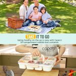 Caperci Snackle on the go, Snack Box Container, 10 compartments - الصورة 3